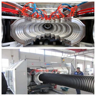 High-Efficiency PP/HDPE Double Wall Corrugated Pipes Production Line