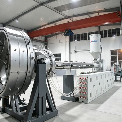 Automatic Vacuum Calibration HDPE Outer Casing Pipe Line