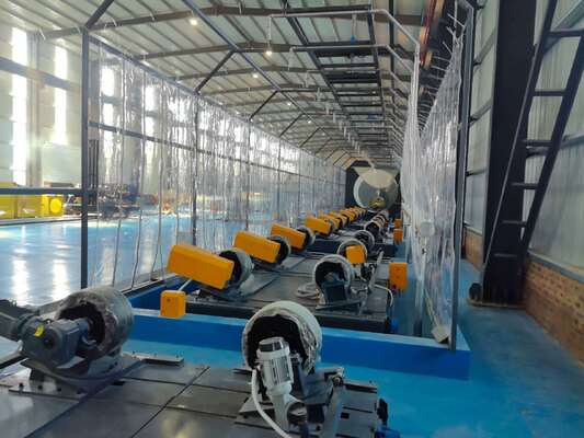 Automatic 3-Layer PE FBE Steel Pipe External Anti-Corrosion Coating Machinery