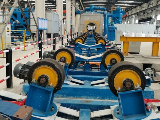 3LPE FBE Steel Pipe Anti-Corrosion Coating Line with Shot Blasting for Water Gas