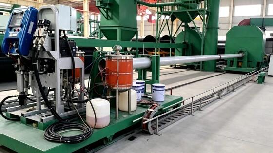 Steel Pipe Inner Wall Liquid Epoxy Spraying Anti-corrosion Coating Line