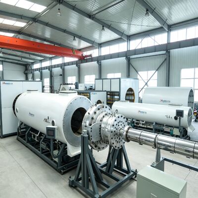 District Heating Pipe HDPE Outer Casing Extrusion Line, Vacuum Calibration Pre-Insulated Pipe Equipment