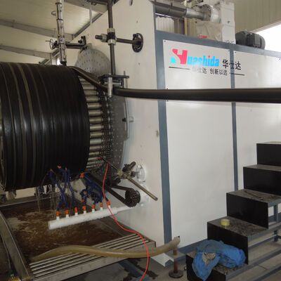 HDPE Hollow Wall Spiral Pipe Extruding Machine with 200-3000mm Pipe Range and Single-Screw Extruder for High Ring Stiffness