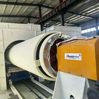 EN253 PUR Spray PE Wrap Pre-Insulated Pipe Production Line for Buried Pipelines with Shot Blasting