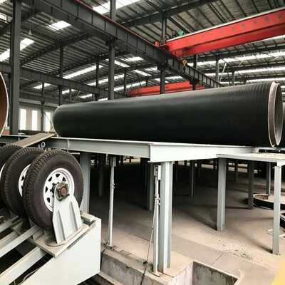 EN253 PUR Spray PE Wrap Pre-Insulated Pipe Production Line for Buried Pipelines with Shot Blasting