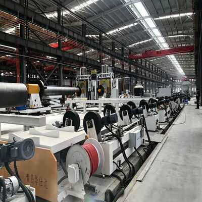 EN253 PUR Spray PE Wrap Pre-Insulated Pipe Production Line for Buried Pipelines with Shot Blasting