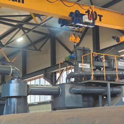 Steel Pipe Shot Blasting Machine DN114-1420 mm