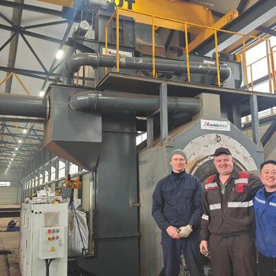 Steel Pipe Shot Blasting Machine DN114-1420 mm