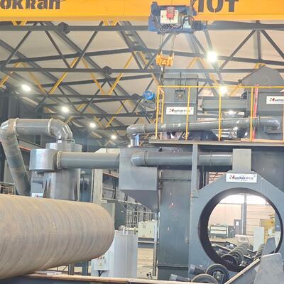 Steel Pipe Shot Blasting Machine DN114-1420 mm