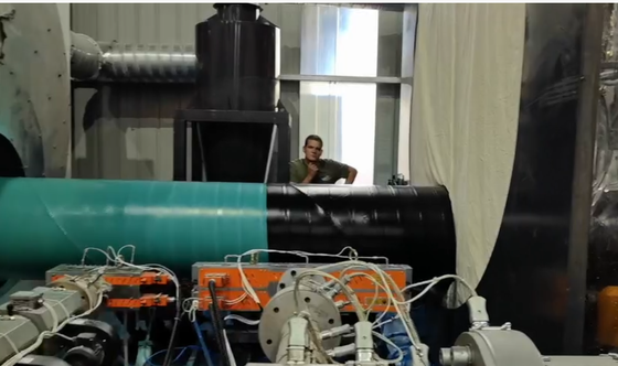 Induction Heating FBE Pipe Coating Line for Buried Pipelines with Powder Recycling