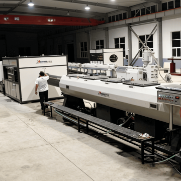 Turnkey HDPE Pipe Extrusion Machine for Water Gas Supply with PLC Control