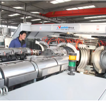 Large Diameter HDPE Spiral Corrugated Pipe Machine for Sewage Culverts with PLC