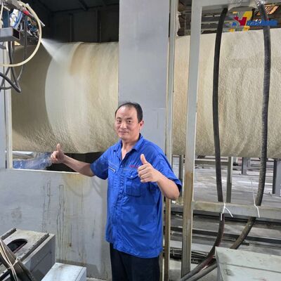 Continuous PU Spraying Foam PE Winding Preinsulated Steel Pipe Production Line