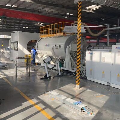 Computerized Single-Screw HDPE Jacket Pipe Extrusion Line with Dust-Free Planetary Cutting for Pre-Insulated Pipe Production Line